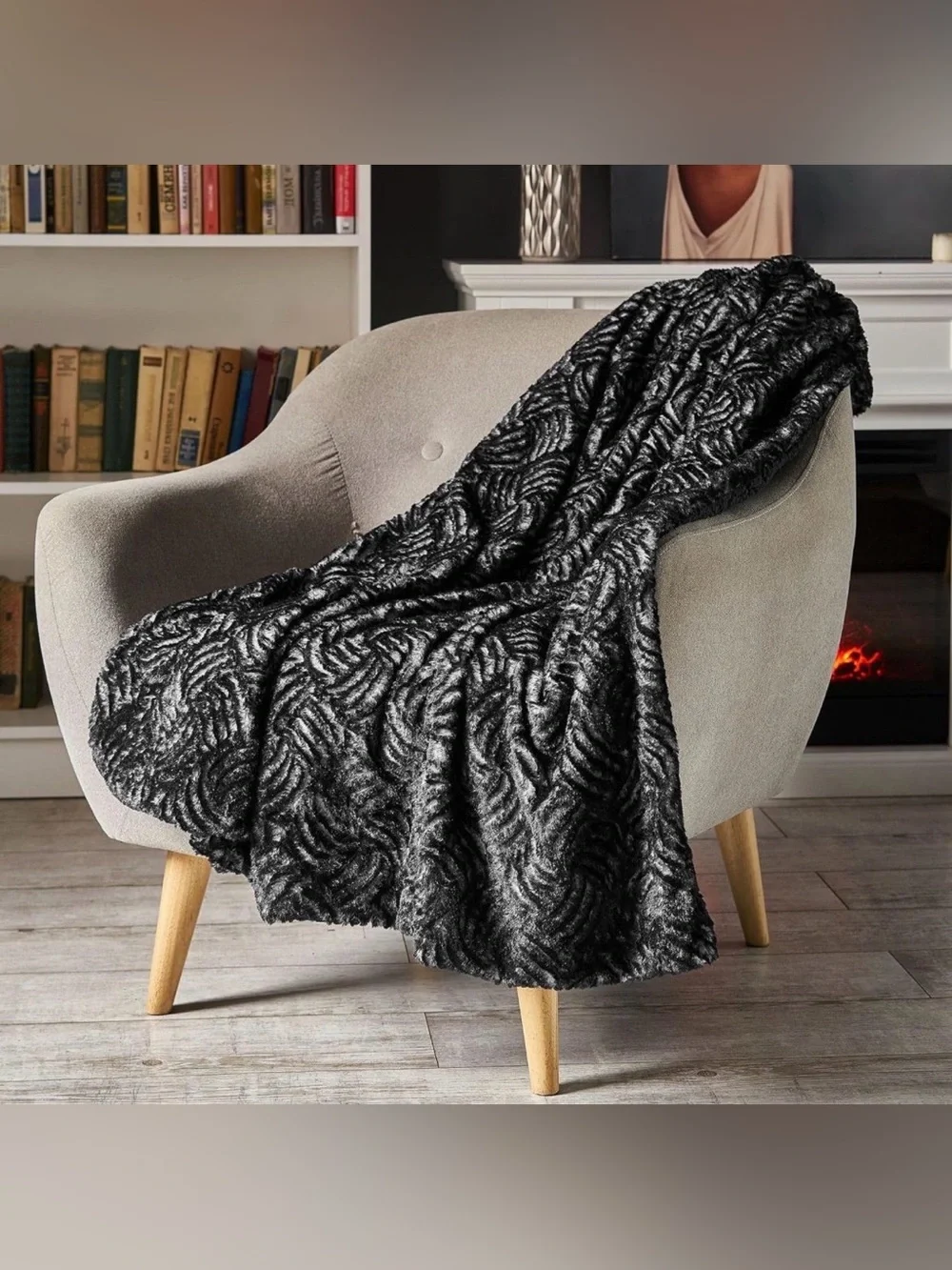 Faux Fur Fuzzy Blanket - Soft Blanket and Throws - Shaggy Throw Plush Blanket